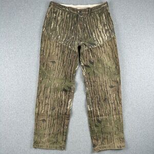 Vintage 90s Rattlers Brand Hunting Pants Mens 38x33 Realtree Camo Brush USA Made